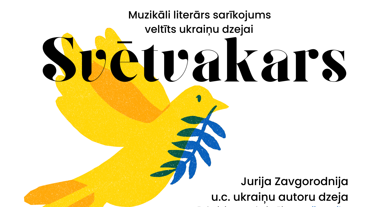 Literāri muzikāls sarīkojums veltīts ukraiņu dzejai