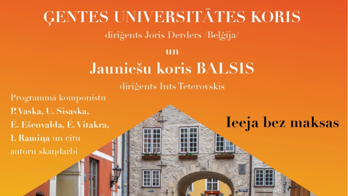 Gentes Universitātes koris apciemo Baltijas valstis