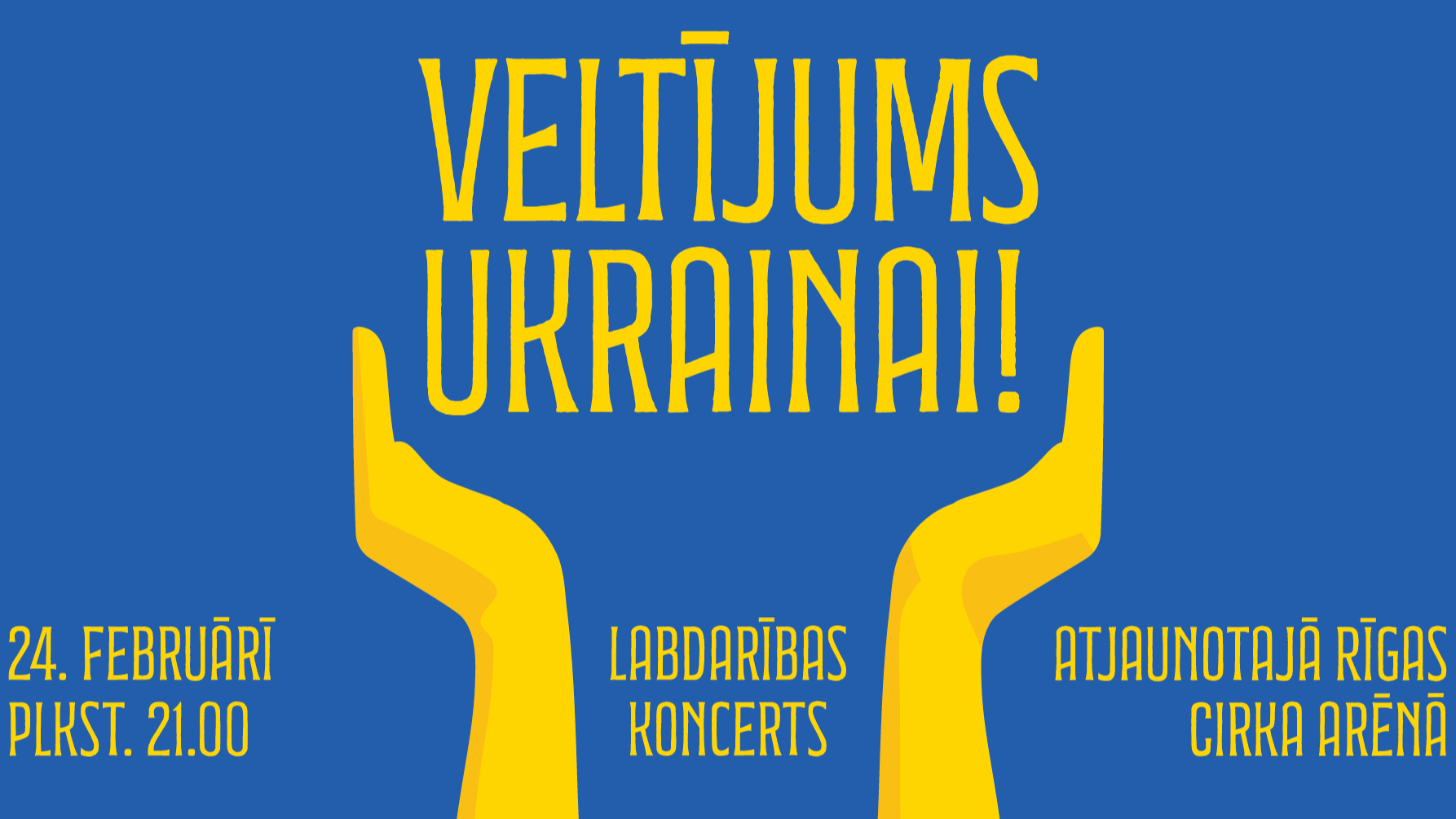 Ar savu veltījumu Ukrainai labdarības koncertā piedalīsies  vairāk nekā 100 Latvijas mūziķi  