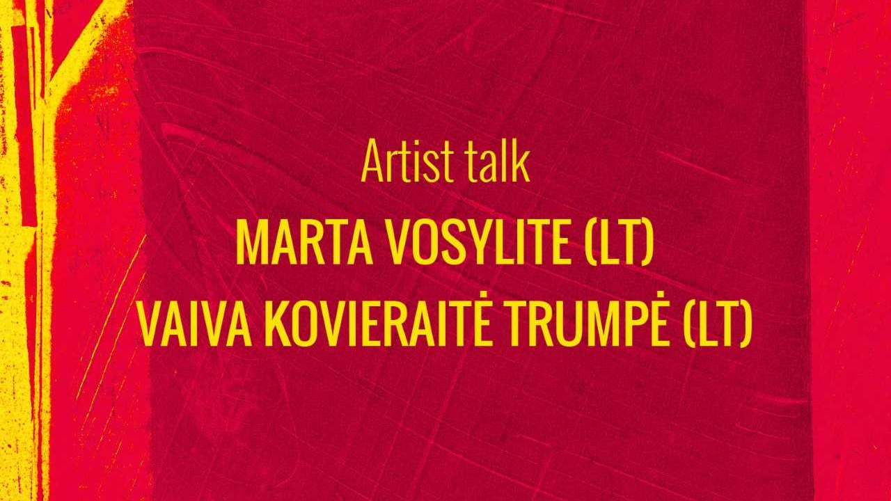 Saruna ar izstādes “Pārmaiņu priekšā” lietuviešu māksliniecēm Vaivu Kovieraiti Trumpi un Martu Vosulīti 