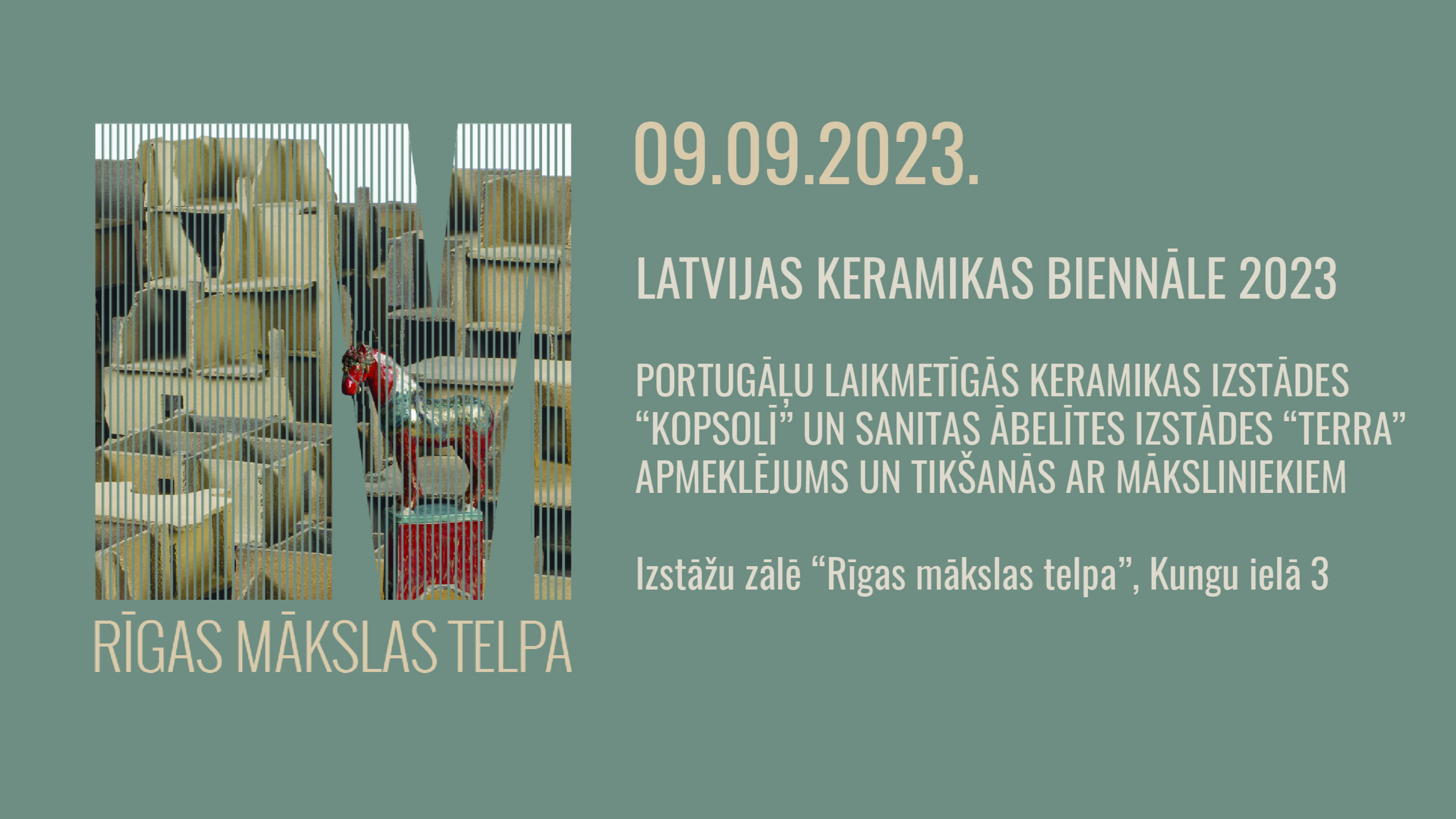 Latvijas Keramikas biennāles izstādes un tikšanās ar māksliniekiem Rīgas mākslas telpā 