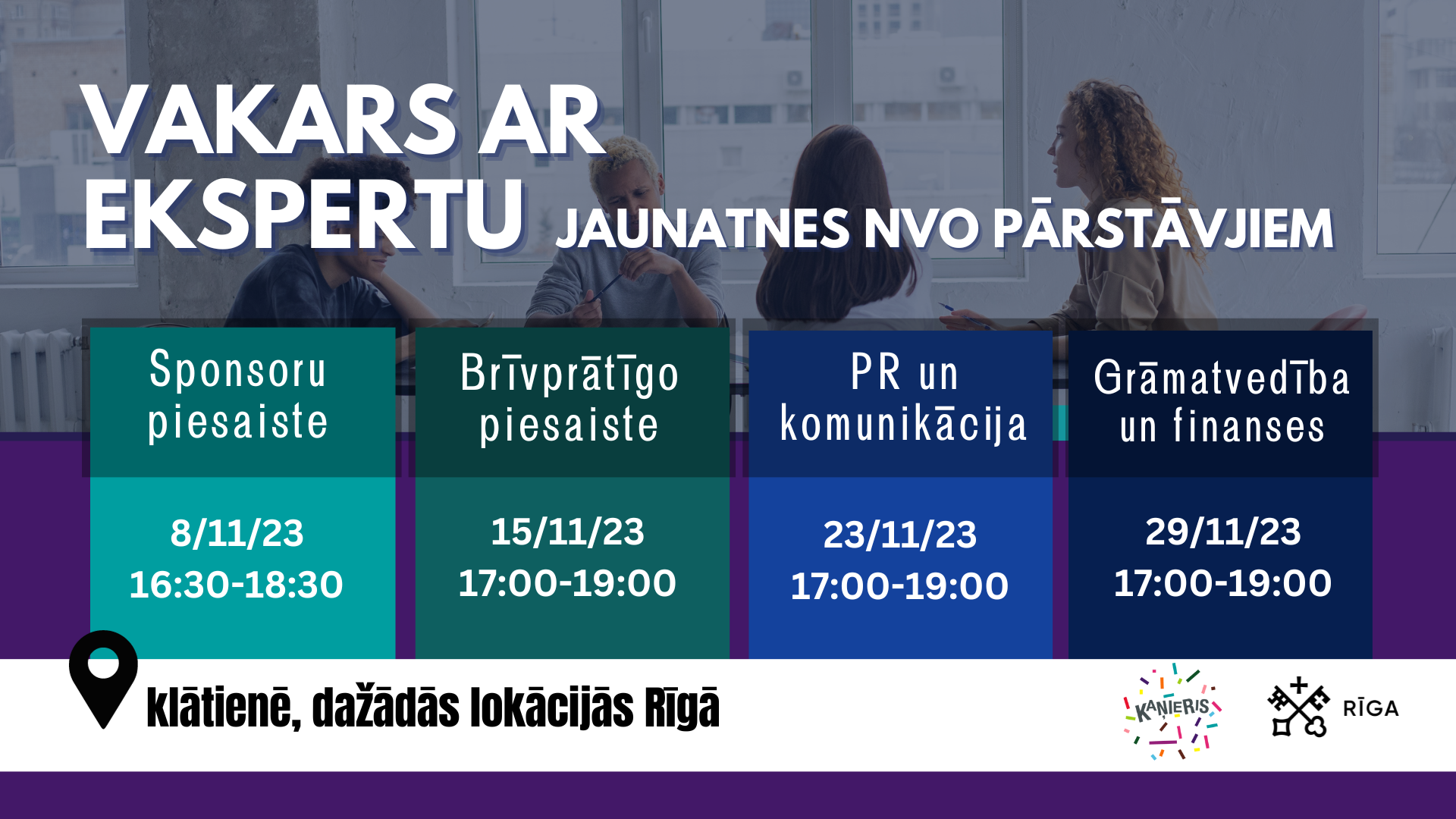 “Vakari ar ekspertiem” – diskusijas brīvā gaisotnē jaunatnes nevalstisko organizāciju un jomas pārstāvjiem