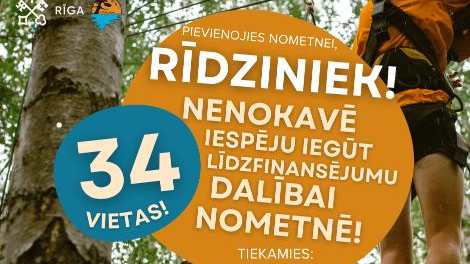 Brīvas vietas Rīgas pašvaldības līdzfinansētajā nometnē “Atklāj sevi”