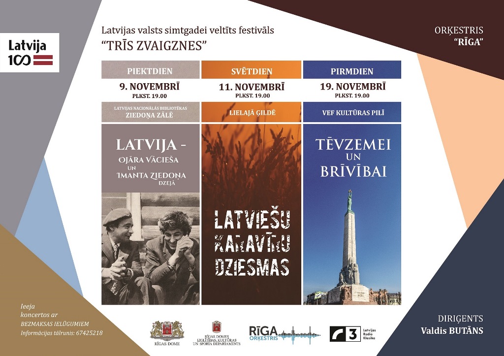 Festivāls "Trīs zvaigznes" - veltījums Latvijas valsts simtgadei