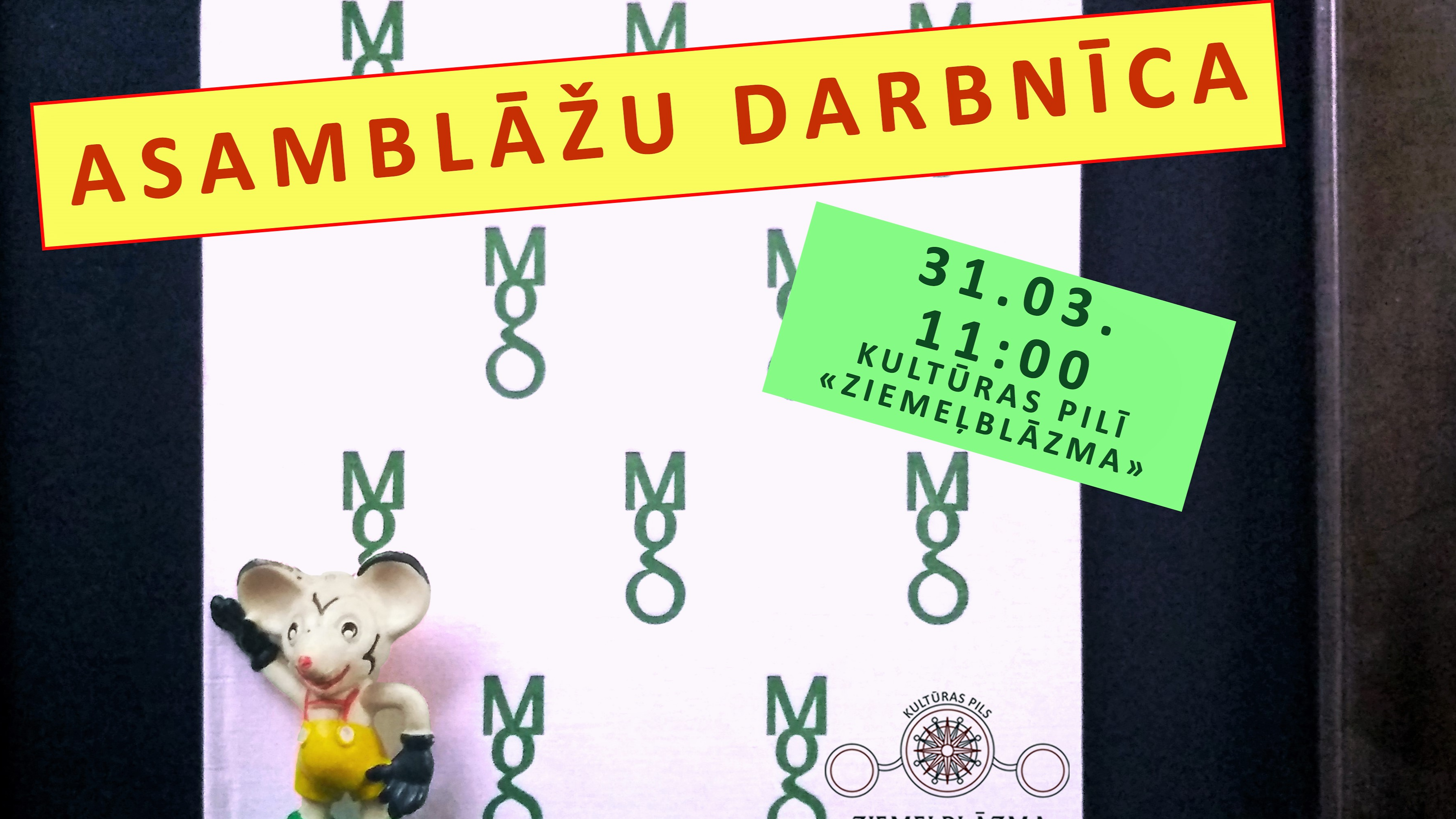 Kultūras pils “Ziemeļblāzma” aicina uz nodarbību par asamblāžas tehniku