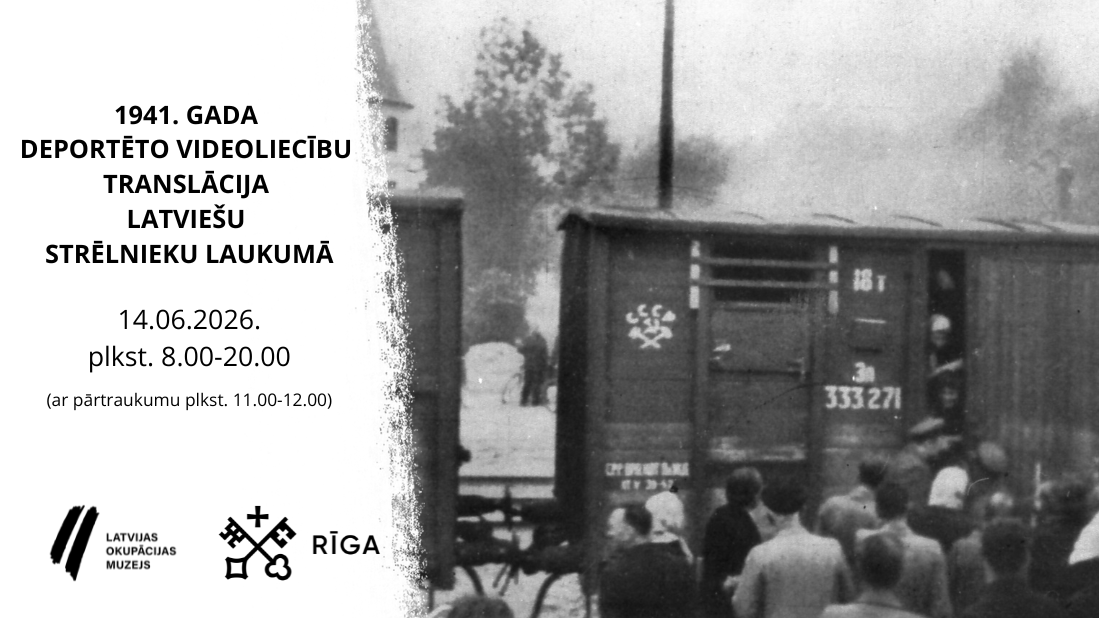 1941. gada deportāciju stāstu translācija Latviešu strēlnieku laukumā