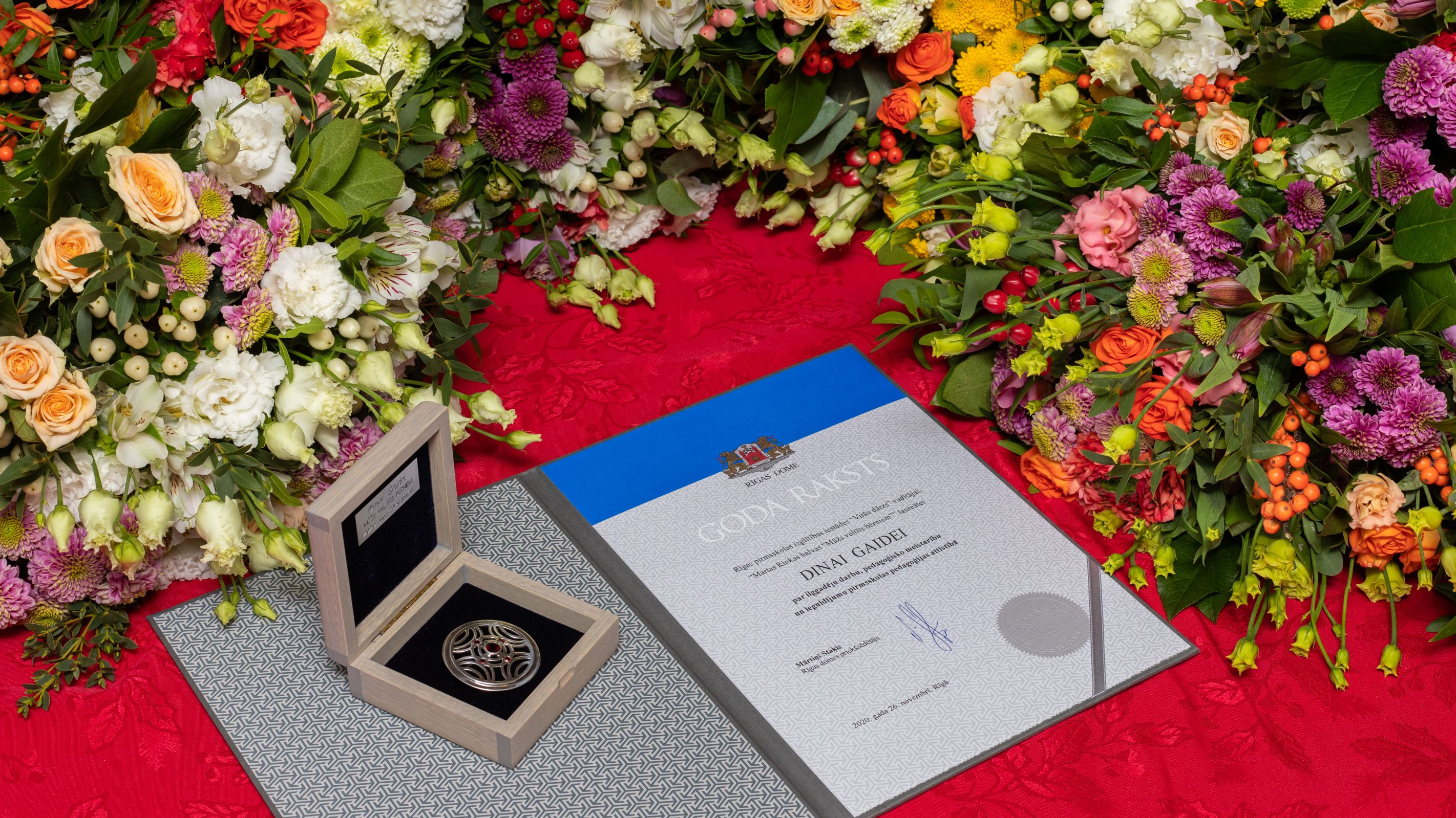 Pasniegtas pašvaldības balvas 2020. gada labākajiem Rīgas pirmsskolu pedagogiem