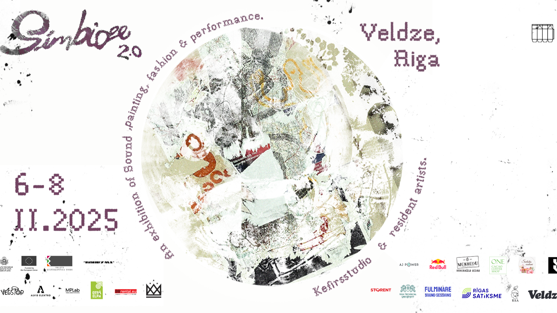 Jaunie mākslinieki atklāj izstādi "Simbioze 2.0" Rīgā