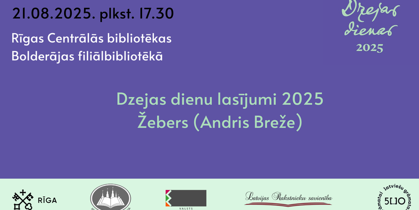 Dzejas dienas 2025. Žebers