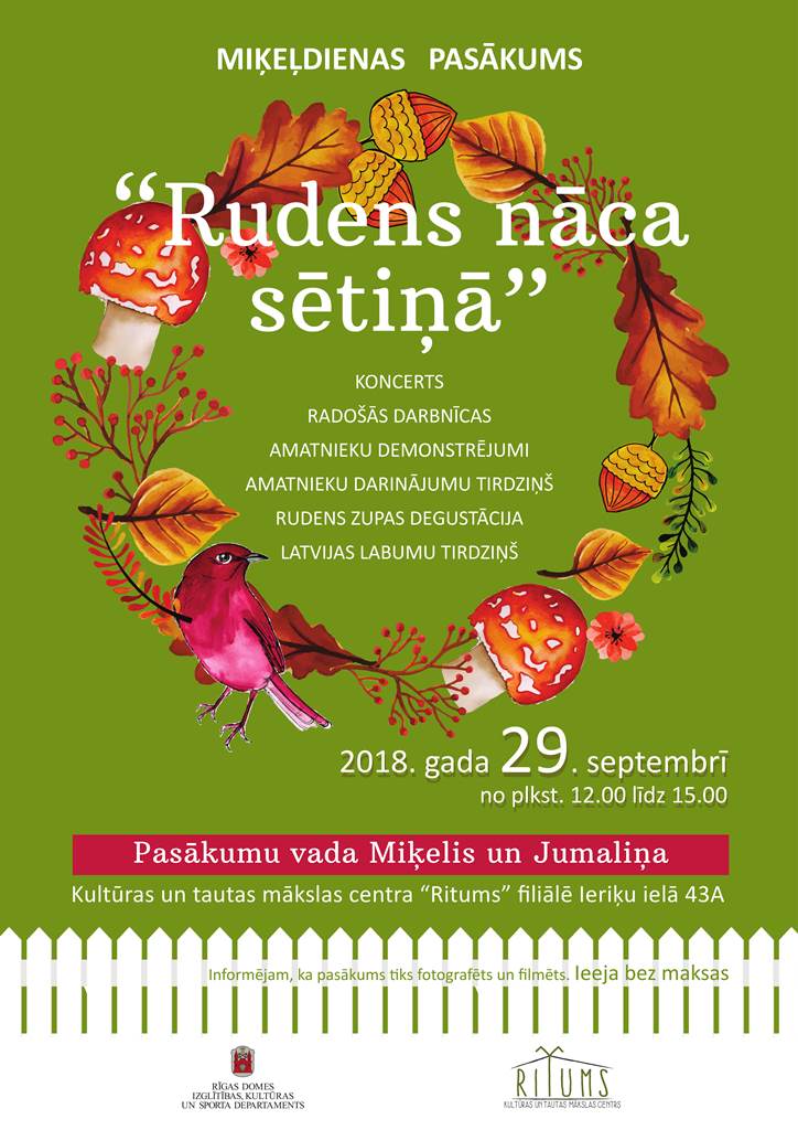 Miķeļdienas pasākums “Rudens nāca sētiņā”