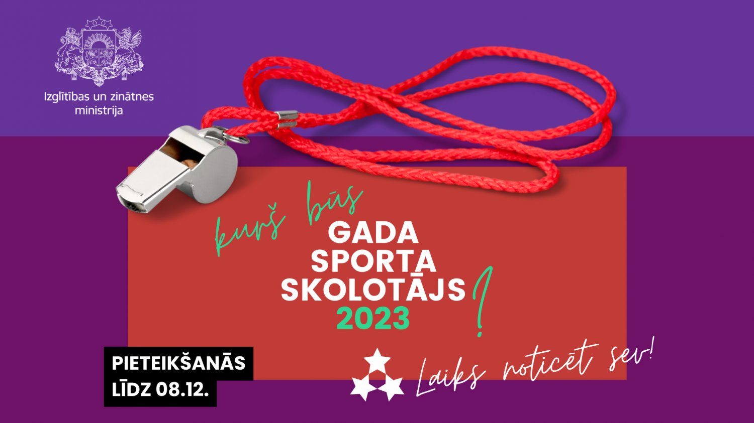 Izglītības un zinātnes ministrija aicina pieteikt pedagogus balvai "Gada sporta skolotājs 2023”