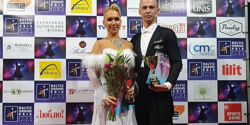 Latvijas pārim sudrabs Eiropas čempionātā senioriem Standartdejās 