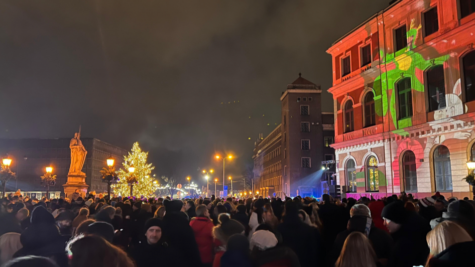 Jaunā gada svinības Rātslaukumā