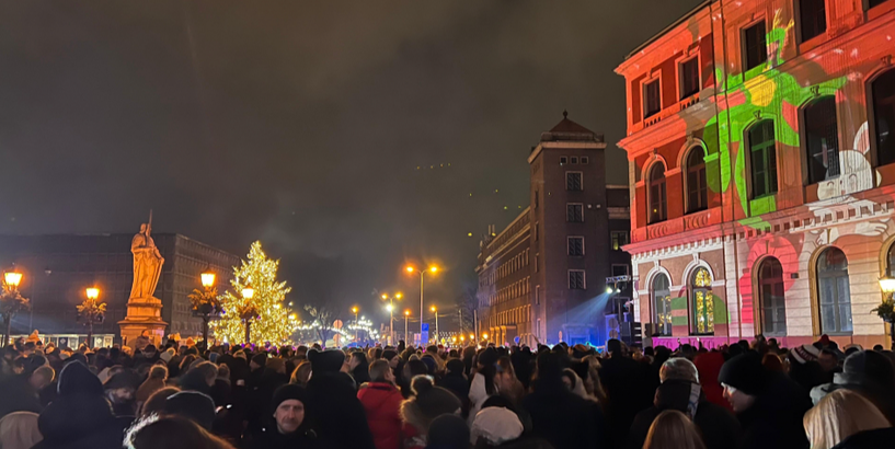 Jaunā gada svinības Rātslaukumā