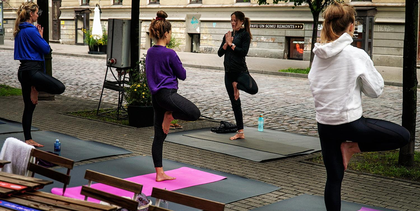 Iedzīvotājiem ir iespēja piedalīties bezmaksas fitnesa nodarbībās