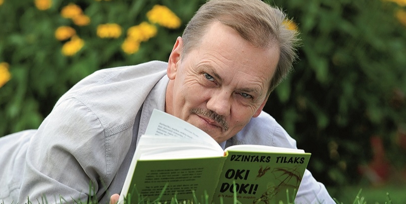 Tikšanās ar rakstnieku Dzintaru Tilaku