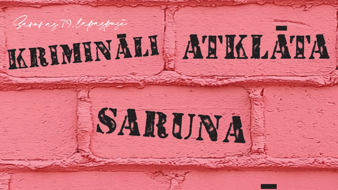 Krimināli atklāta saruna par detektīvromānu  Kultūras akadēmijas Gara mājā