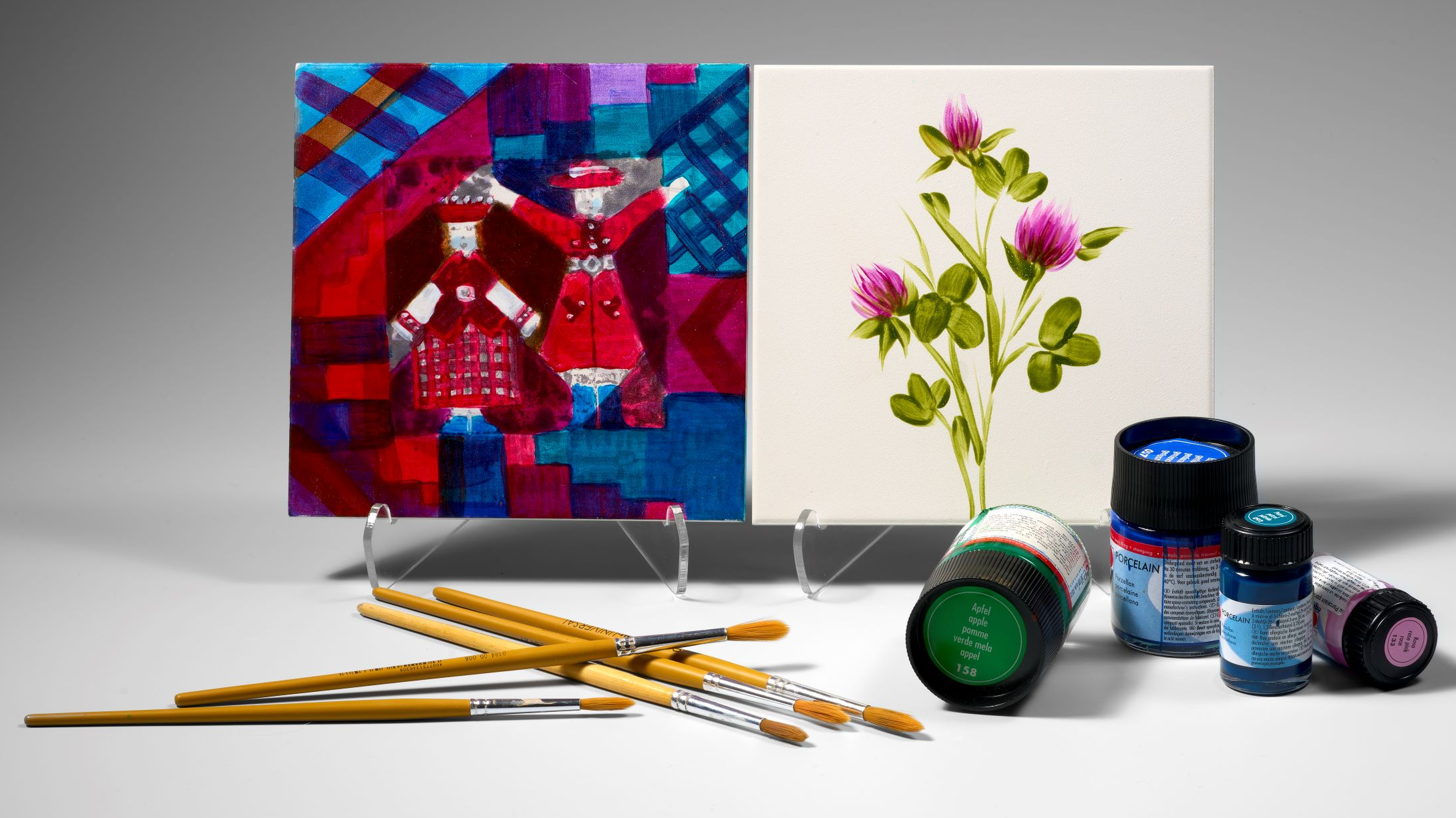 Flīžu dekorēšanas darbnīca Rīgas Porcelāna muzejā