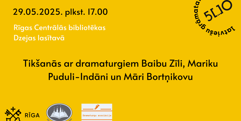 Jaunie dramaturgi Rīgas Centrālās bibliotēkas Dzejas lasītavā