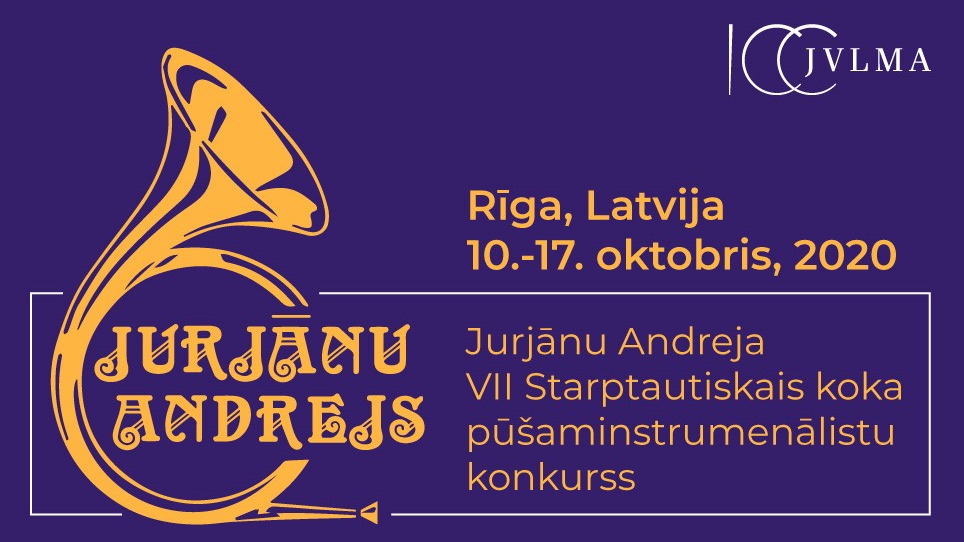 Pieteikšanās Jurjānu Andreja VII starptautiskajam koka pūšaminstrumentālistu konkursam