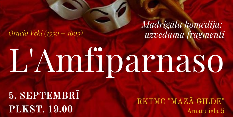 Mazajā Ģildē uzvedīs madrigālu komēdijas “L’Amfiparnaso” fragmentus