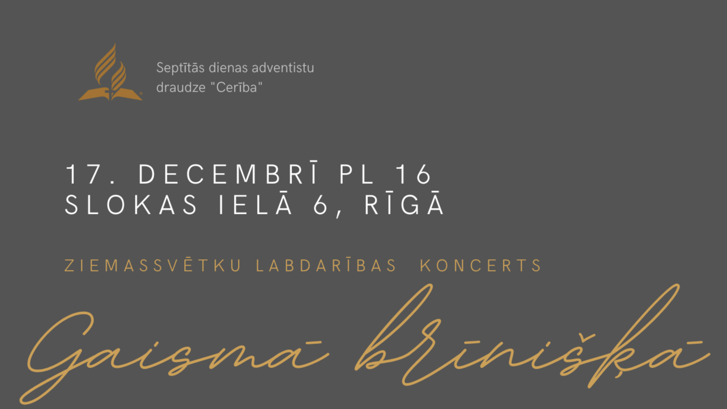 Rīgas kamerkoris “Vox Animae” ielūdz uz Ziemassvētku labdarības koncertu “Gaismā brīnišķā”