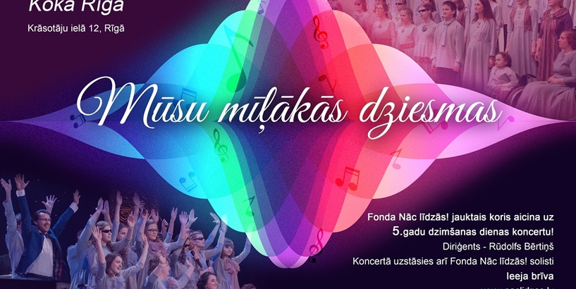 “Nāc līdzās!” koris svin 5 gadu jubileju