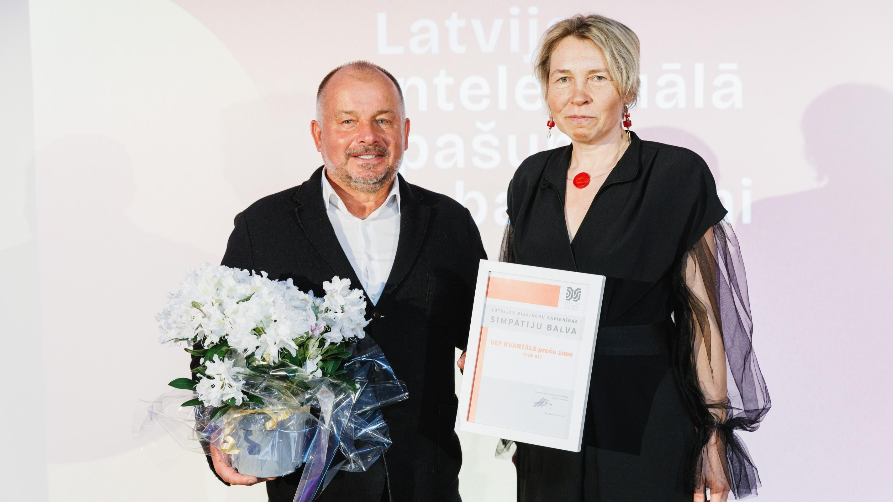 VEF KVARTĀLS saņēma “Latvijas dizaineru savienības simpātiju balvu”