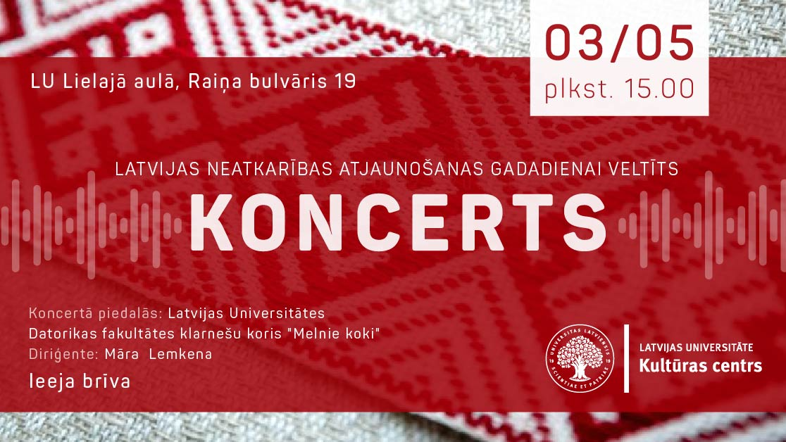 Latvijas Republikas Neatkarības atjaunošanas gadadienai veltīts svētku koncerts