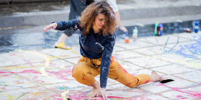 Ziedoņdārzā svētkos LKA Latvijas Kultūras koledžas studentu un pasniedzēju veidotais pasākums