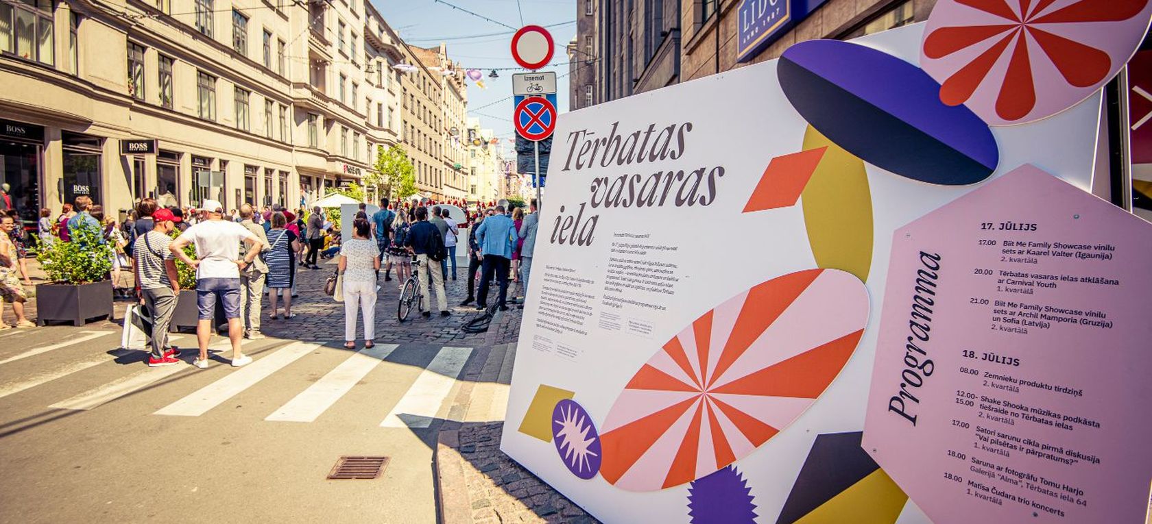 Tērbatas iela uz mēnesi nodota gājēju, riteņbraucēju un tirgotāju rīcībā