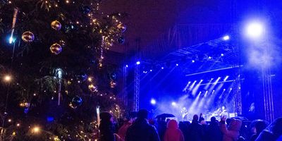 Jaunā gada svinības laukumā pie Kongresu nama