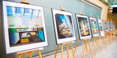 Rātsnamā apskatāma mākslinieka Roma Bēma darbu izstāde „Pasaules apceres”