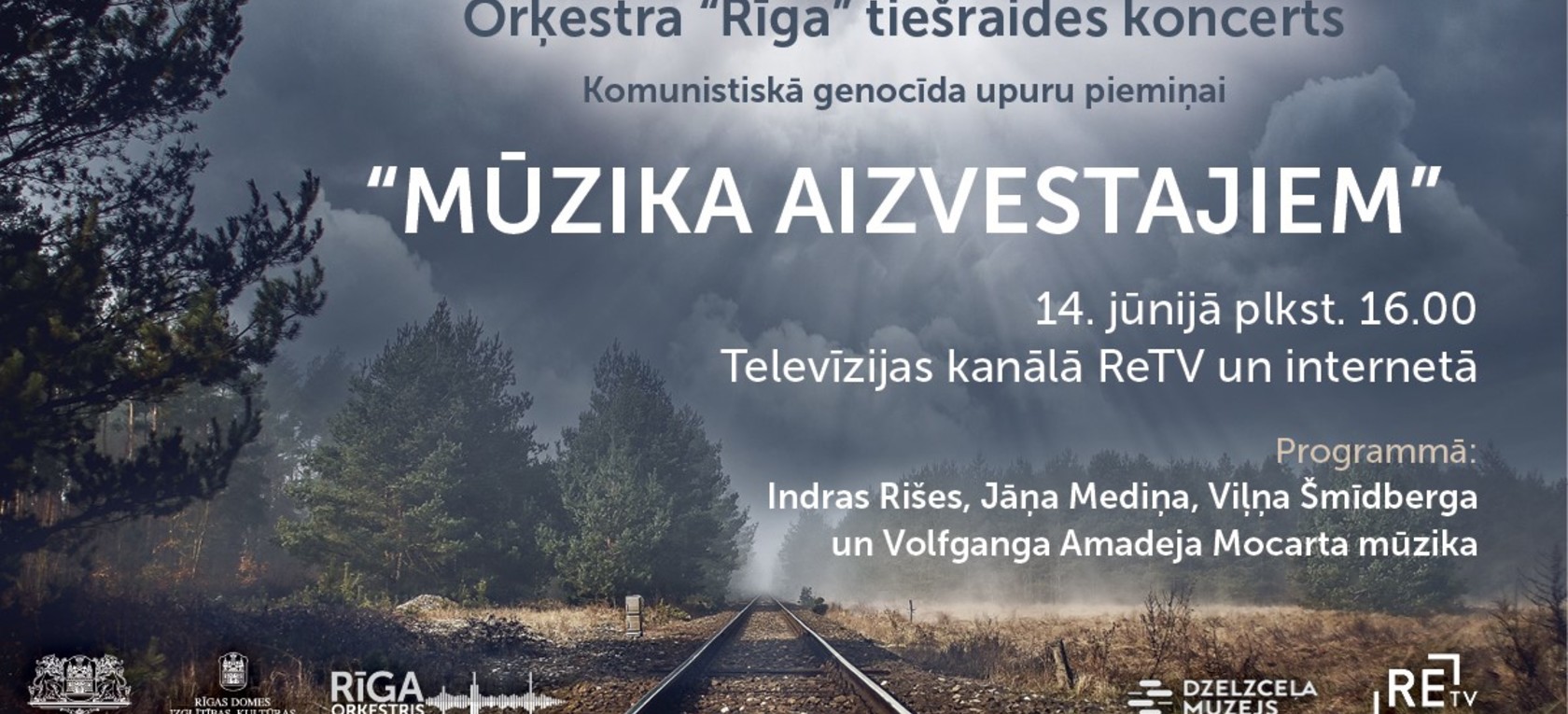 Piemiņas koncerts televīzijas tiešraidē "Mūzika aizvestajiem"