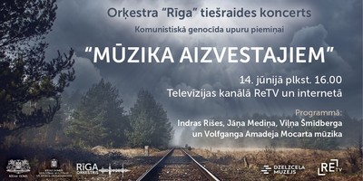 Piemiņas koncerts televīzijas tiešraidē "Mūzika aizvestajiem"