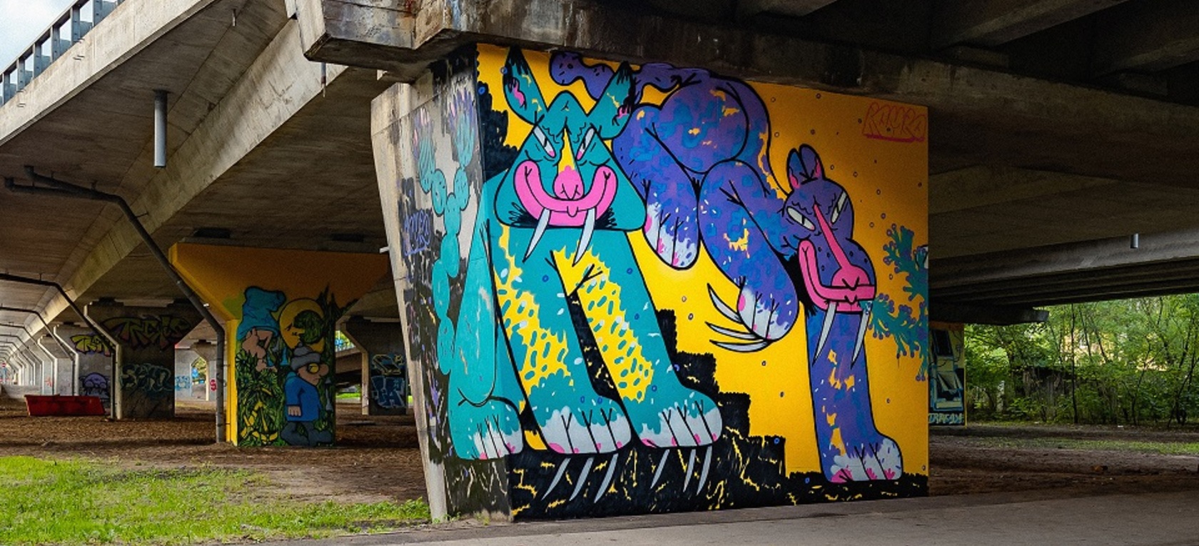 Čiekurkalna patilte pārtapusi par ielu mākslas galeriju!