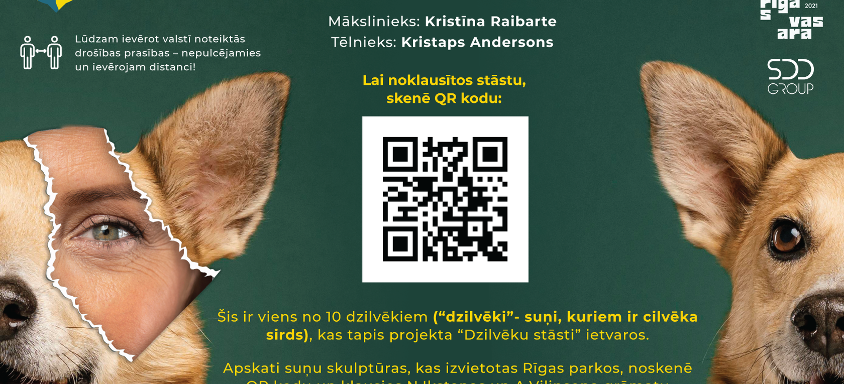 Biedrības "Suns ar misiju" projekts "Dzilvēku stāsti"